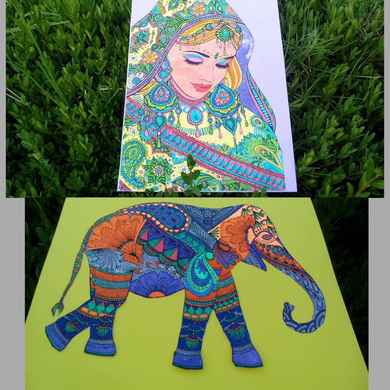 PEQUEÑA MUESTRA DE MANDALAS PINTADOS